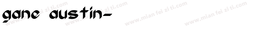 gane austin字体转换